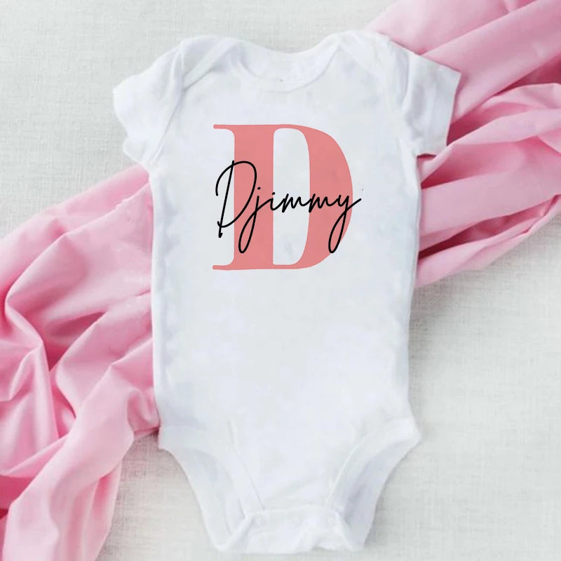 Personalized Name-and-Letter Baby Bodysuit