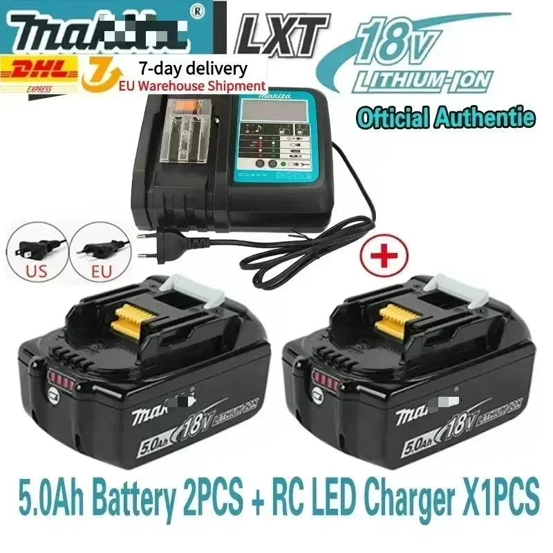 Original Makita battery, 18V 9.0Ah rechargeable battery, power tool BL1830 BL1840、BL1850、BL1860B、 Makita 18V lithium battery