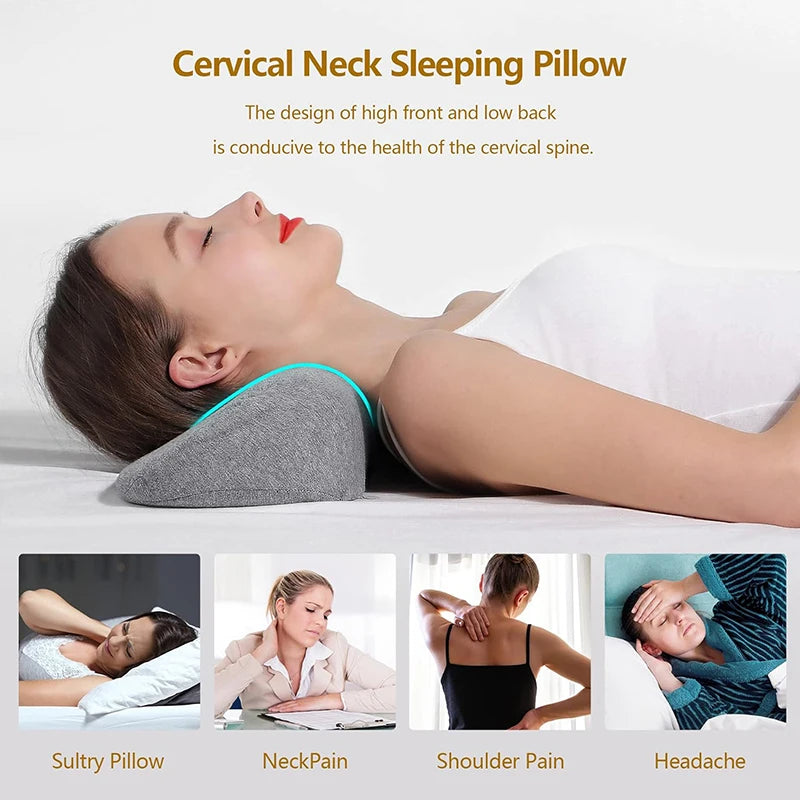 Cervical Memory Foam Contour Pillow for Side Sleepers