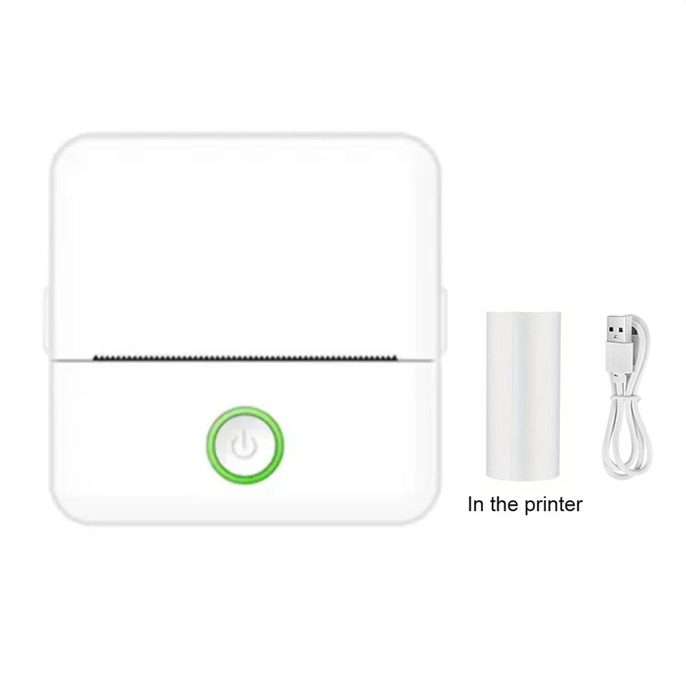 Mini drukarka etykiet termicznych Bluetooth, 203 dpi