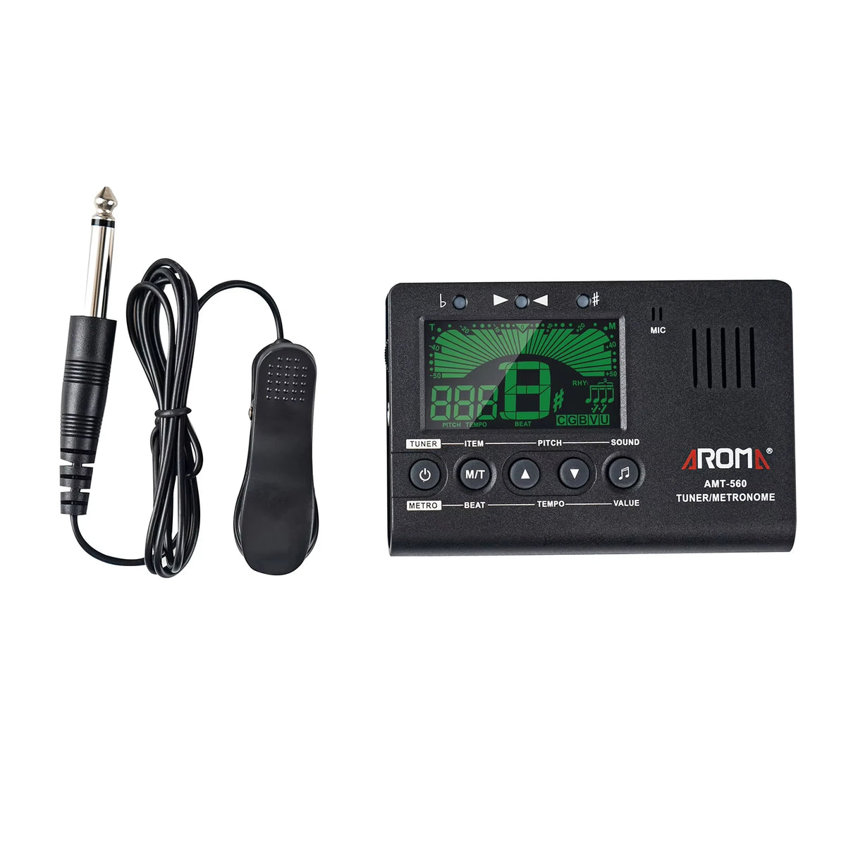 AMT-560 Stimmgerät und Metronom mit Tonabnehmerkabel
