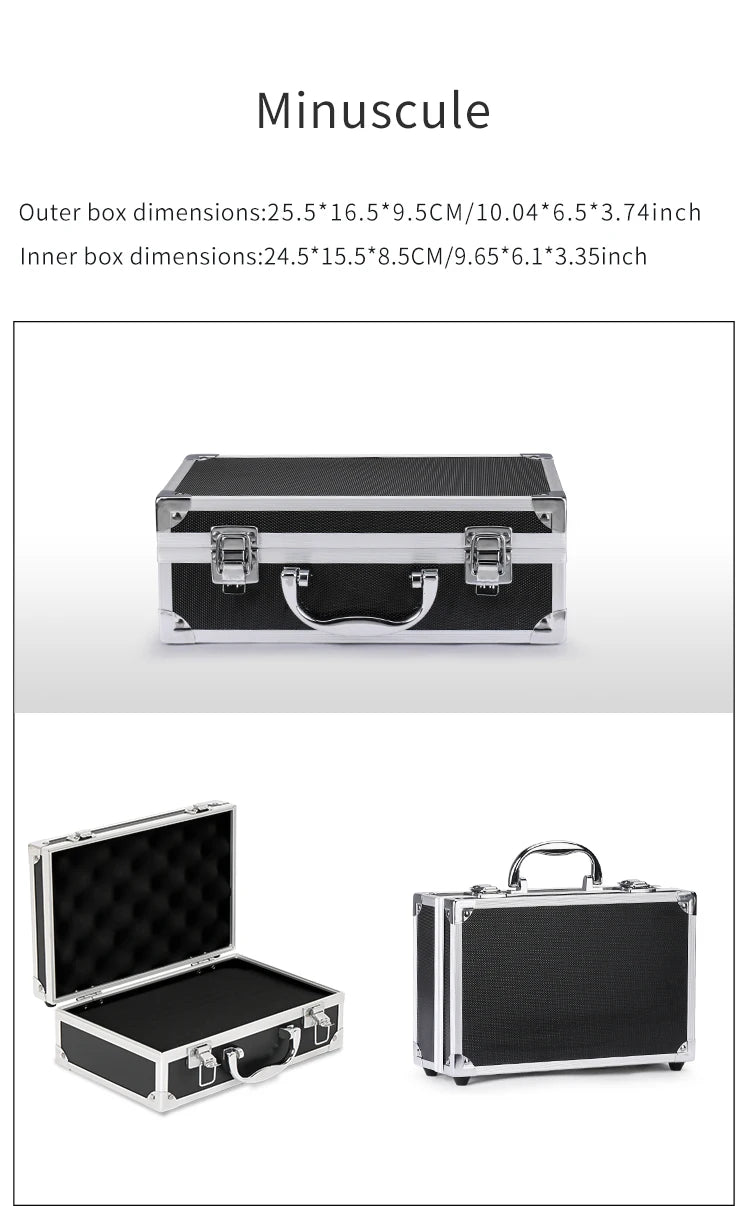 Aluminum Toolbox - Portable, Multi-Purpose Storage for Tools, Instruments, Fishing Gear & More - Durable Hardware Organizer