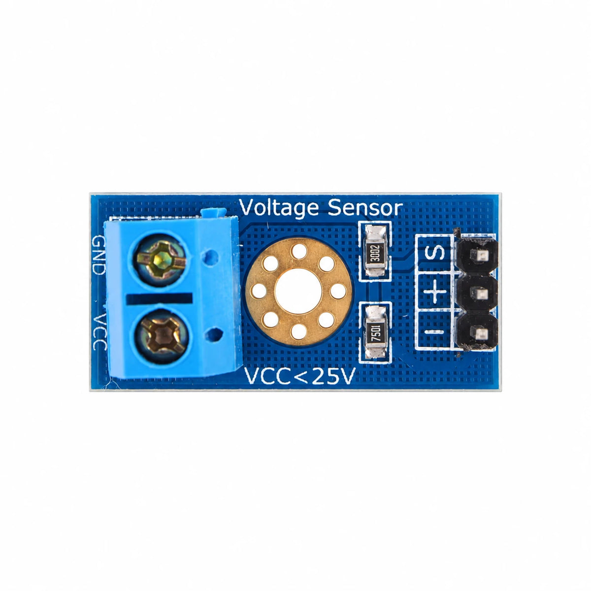 Sett med 5 spenningssensormoduler, 0–25 V, for Arduino