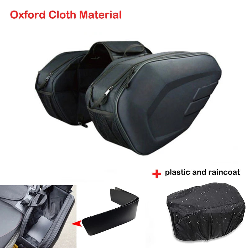 Vízálló motoros nyeregtáskák 2 db univerzális oldalsó pannier szett