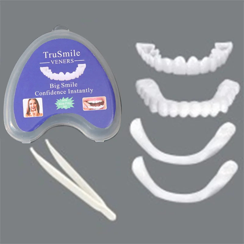 Temporary Silicone Cosmetic Tooth Covers, Upper or Lower