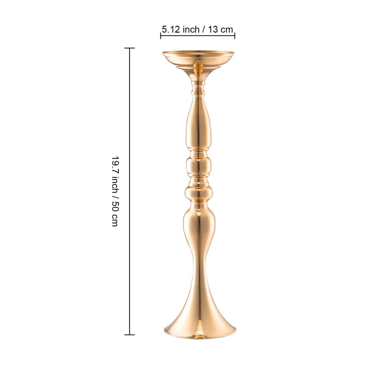 Tall Crystal Wedding Flower Stand Metal Centerpiece Vase - Spy-shop.com