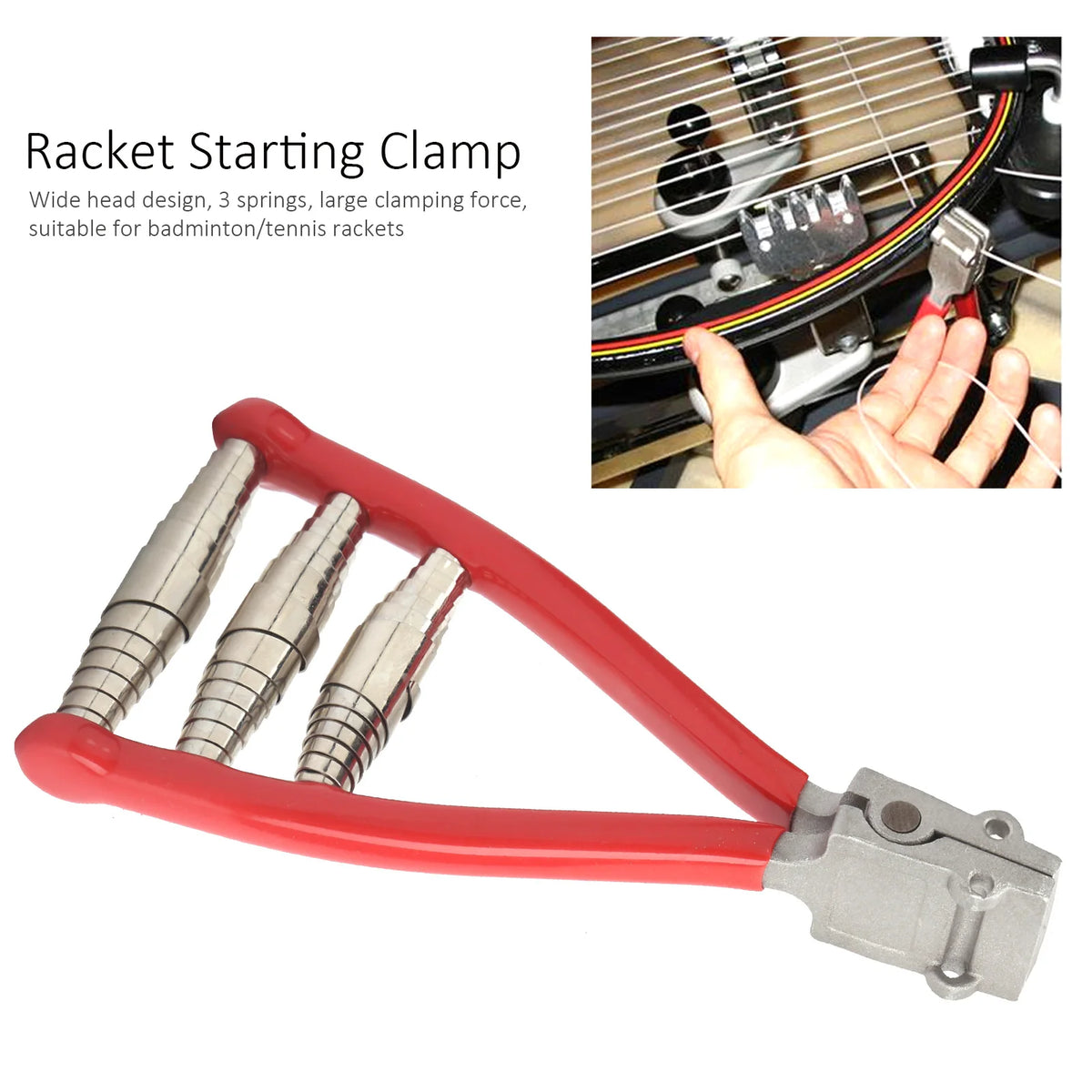 Drei-Feder-Racket-Saiten-Aufspannanker