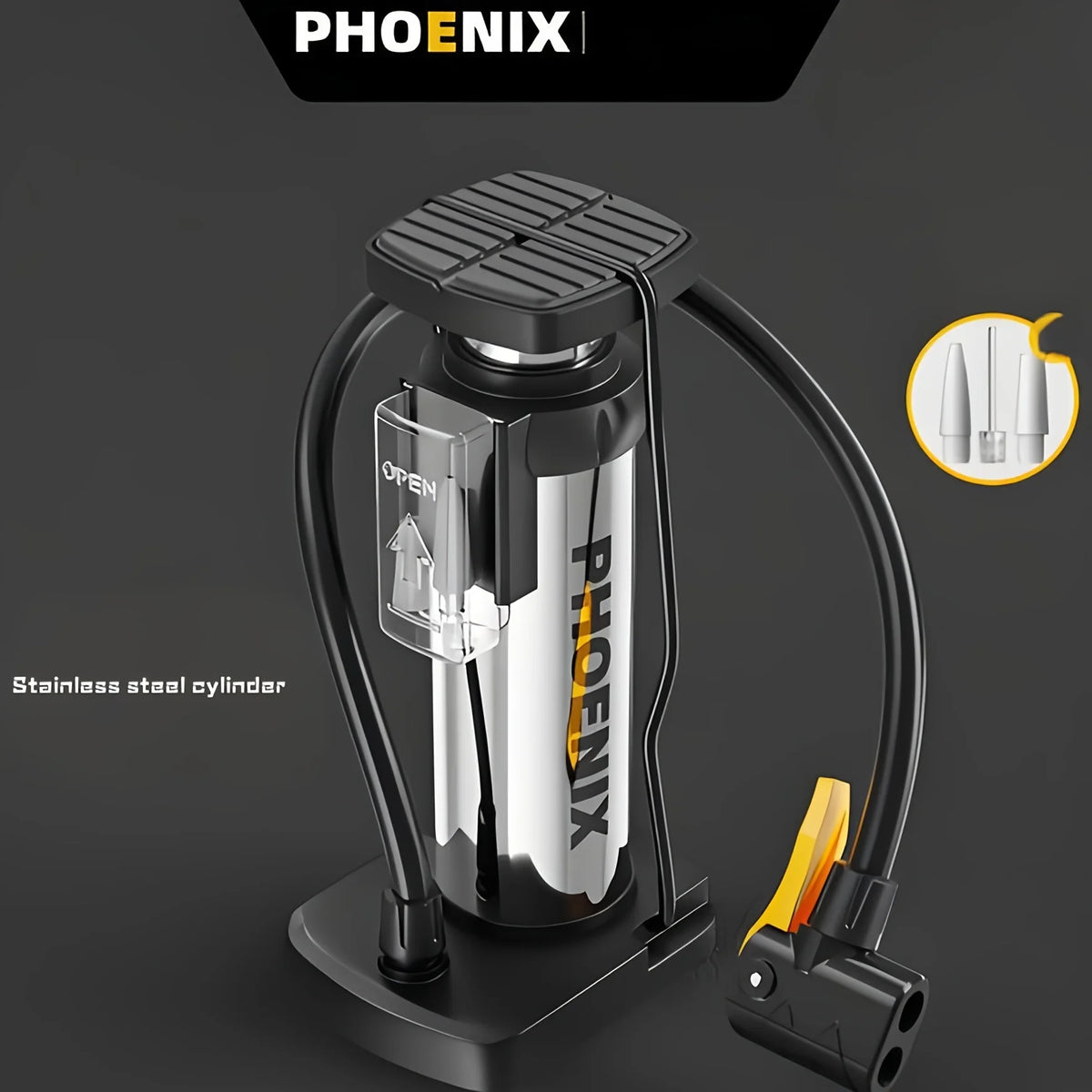 Portable Foot-Operated Pump, Style Options