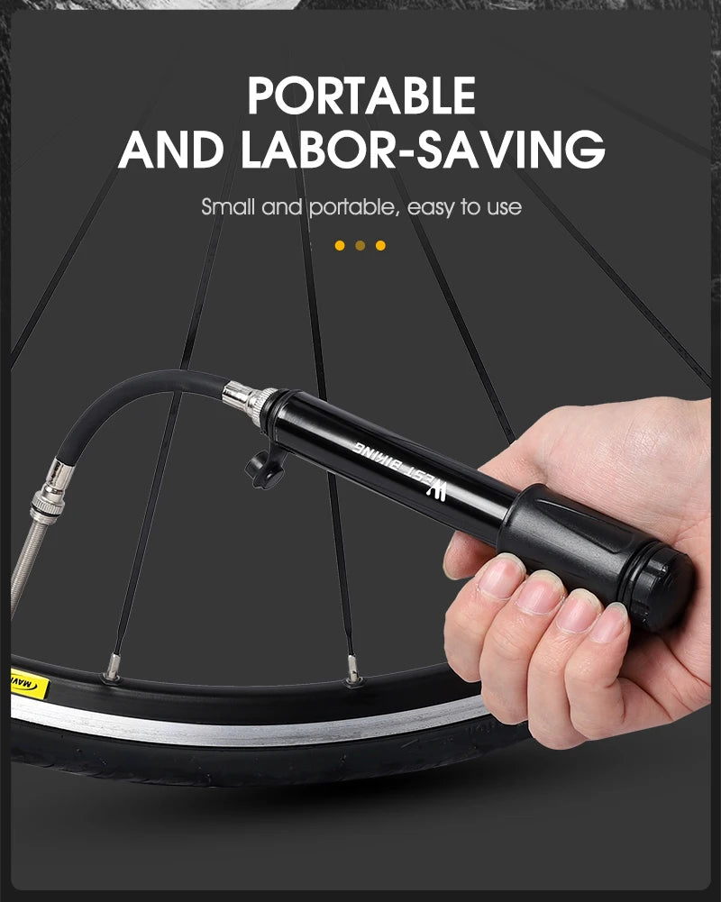 WEST BIKING MINI Pumpa za bicikl — 100 PSI