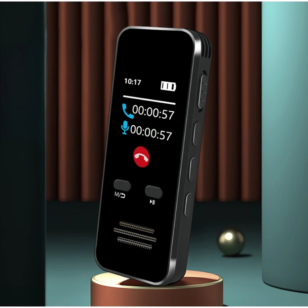 64GB Digital Voice Recorder Password Protection Voice Control Long Time Recording LCD