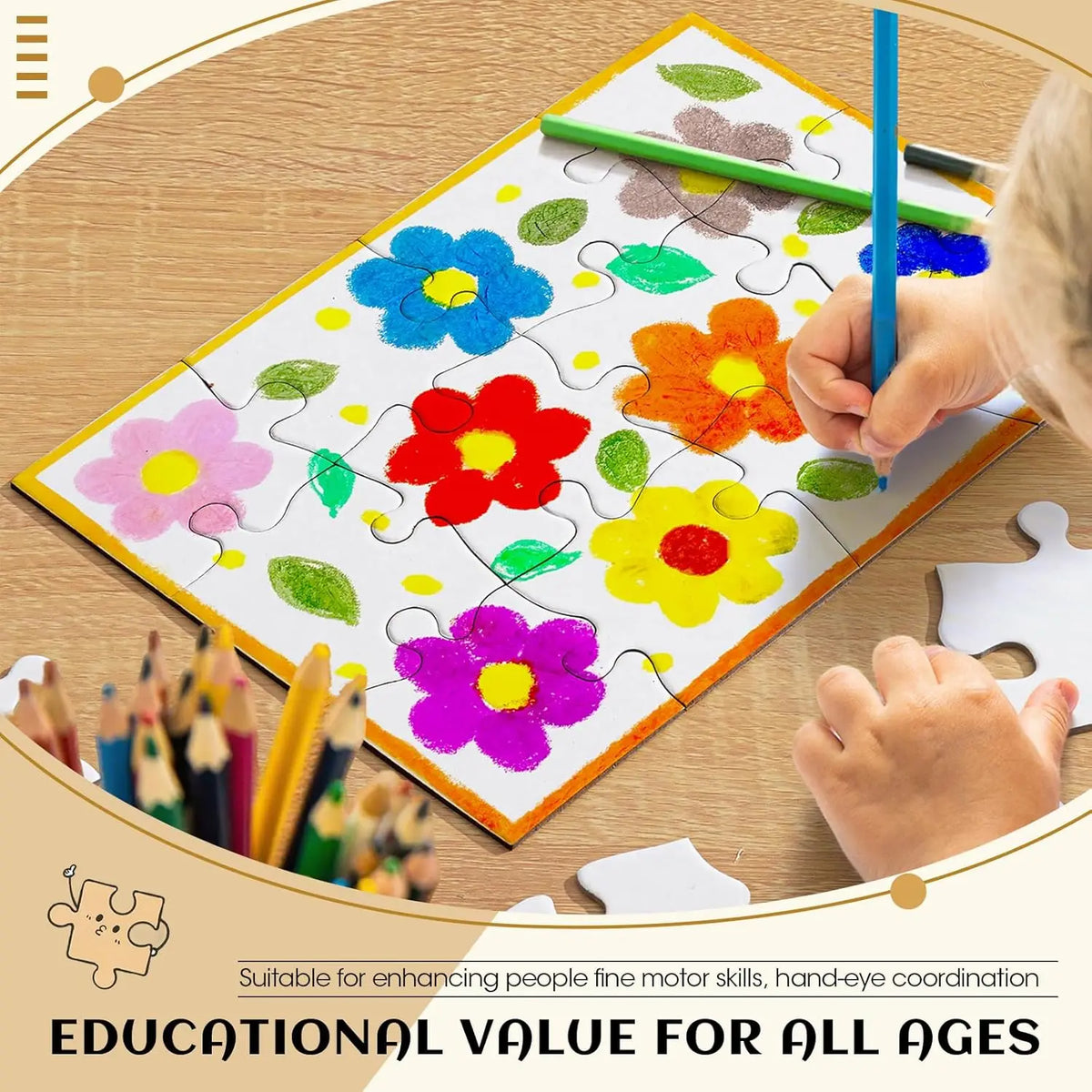 Blanke DIY-sudoku-puslespill, 72 ark