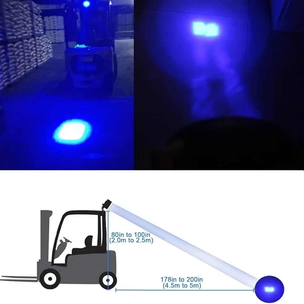 Blue LED Forklift Warning Light - Pack Options