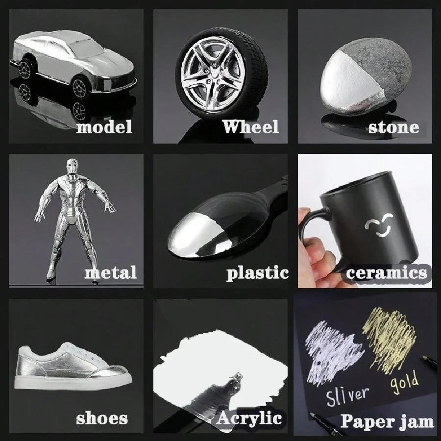 Sada značkovacích pier na zrkadlo - 12 farieb