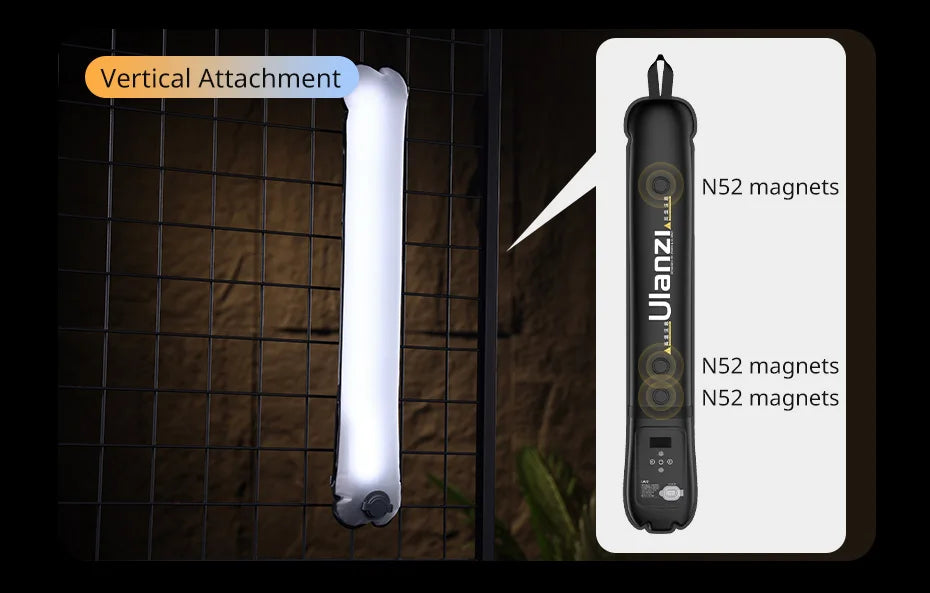 Портативне повітряне трубчасте світло Ulanzi UA12/UA20 12 Вт двокольорове заповнююче світло