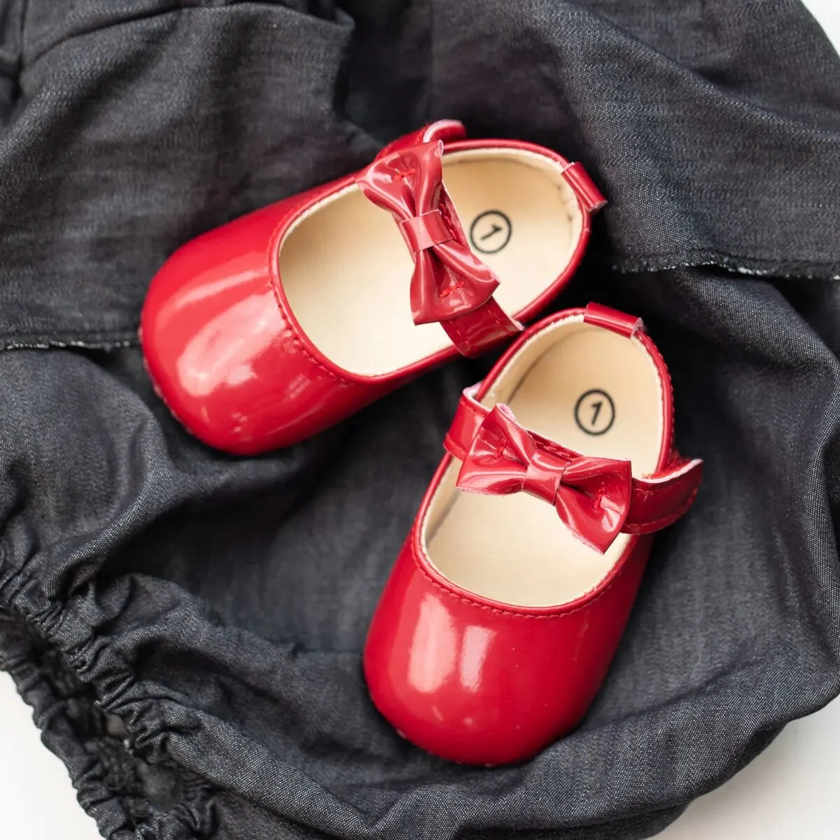 Baby Girl Dress Shoes with Bowknot Soft Sole Princess Style