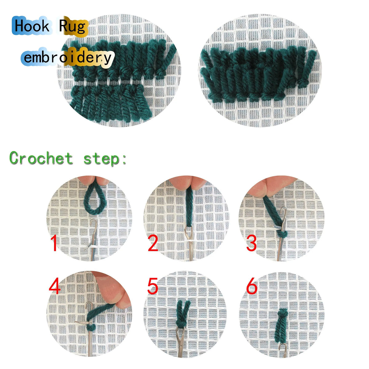 Καλούπι Κεντήματος Κουτιού 43 × 43 cm Latch Hook Cushion Craft Kit