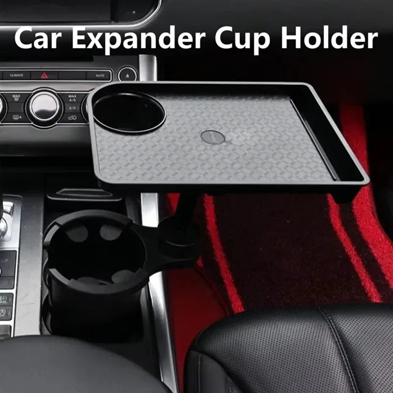 High Quality Universal Car Cup Holder Tray - 360 ° Rotating Adjustable Dual Cup Organizer