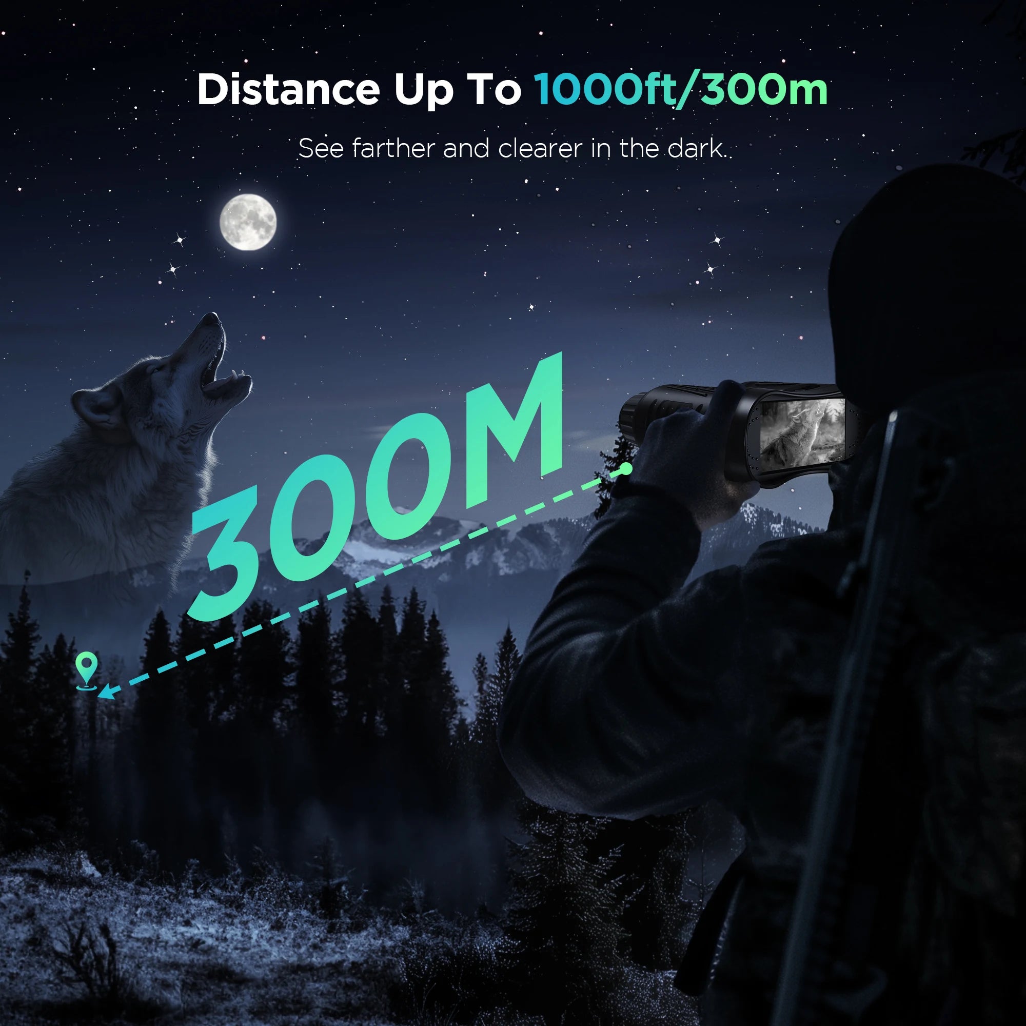 Rechargeable Night Vision Binoculars 4K Infrared 8X Zoom