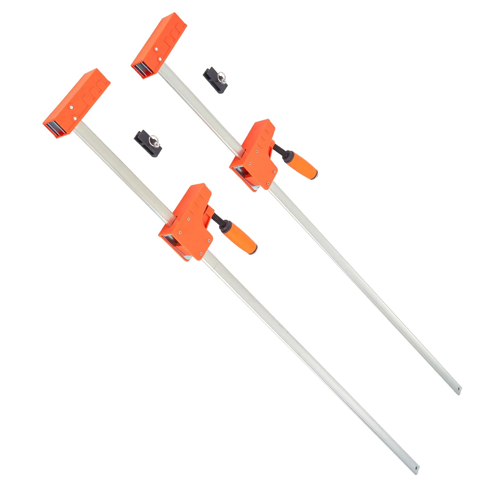 SucceBuy bøjle-klemmer 2 stk. 50" parallelle klemmer sæt F-klemme med belastningsgrænse 1100 lbs højstyrke plast og kulstofstål træklamp