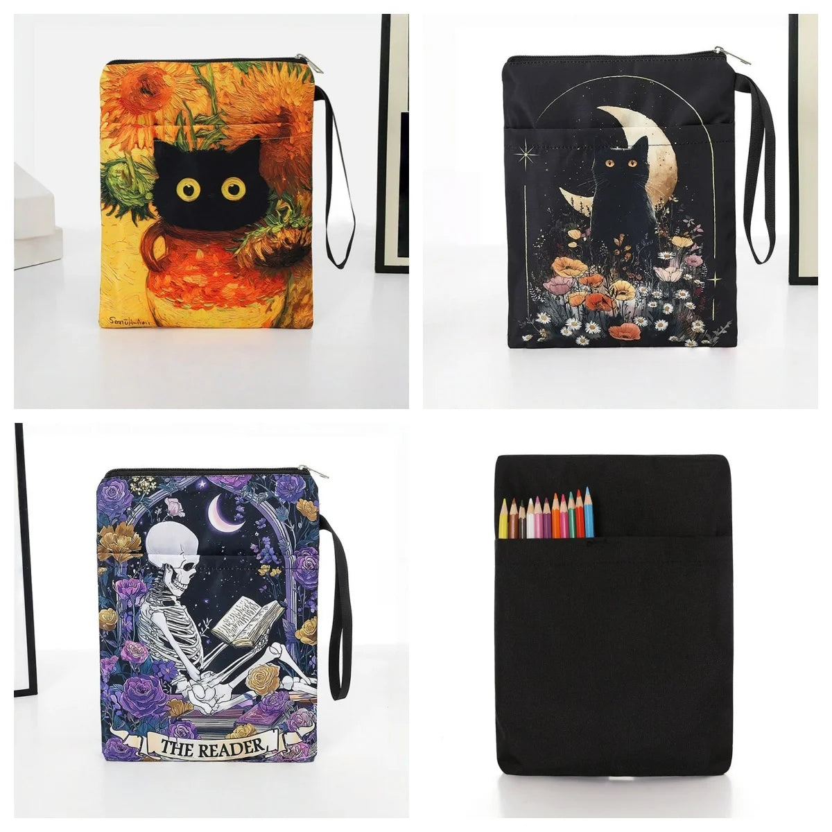 Zippered Book and Document Storage Bag
