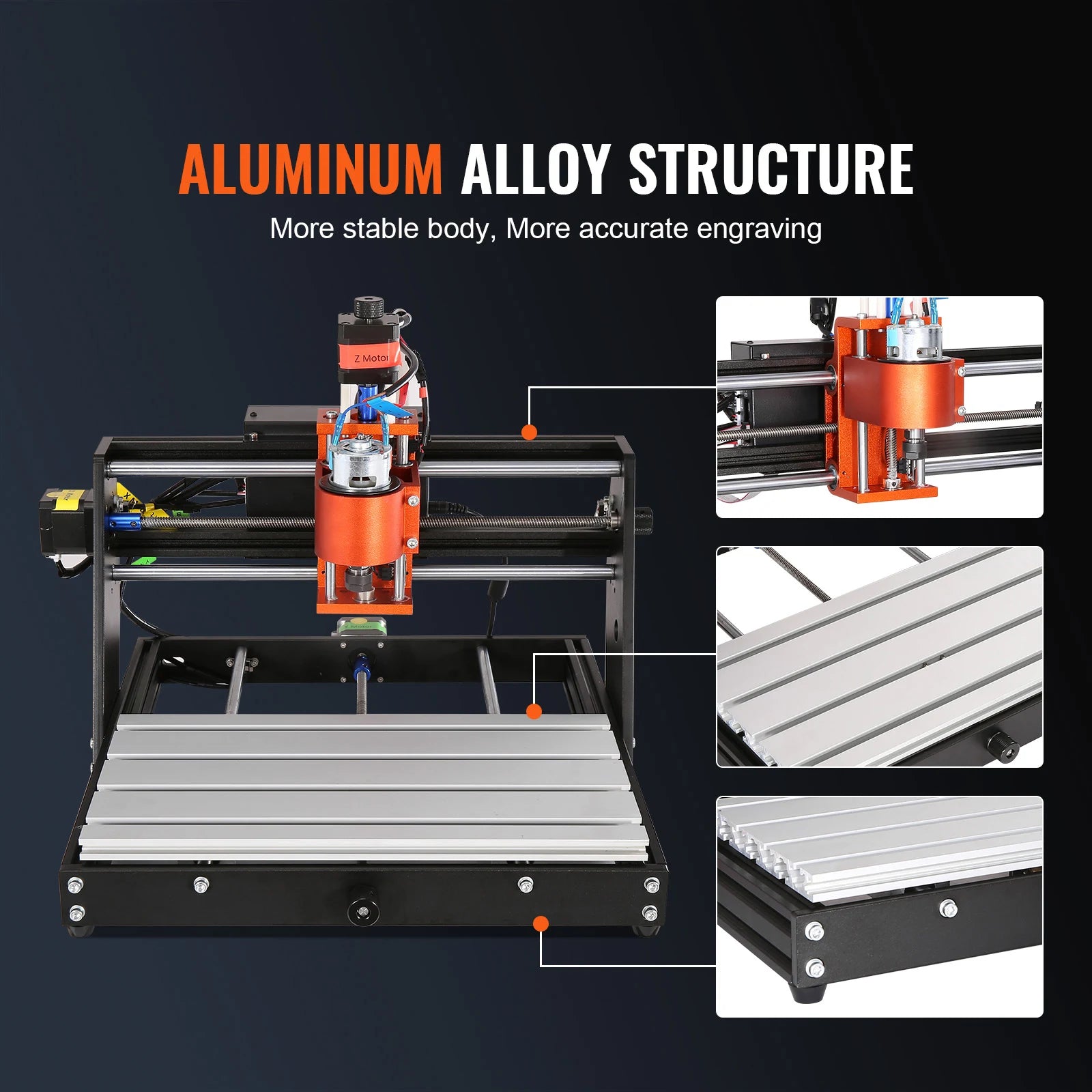 3-Axis CNC Router Machine GRBL Wood Engraving & Milling Kit