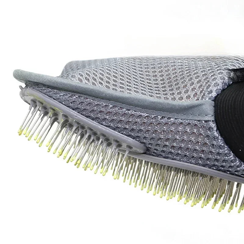 Pet Grooming Glove with Textured Contact Surface