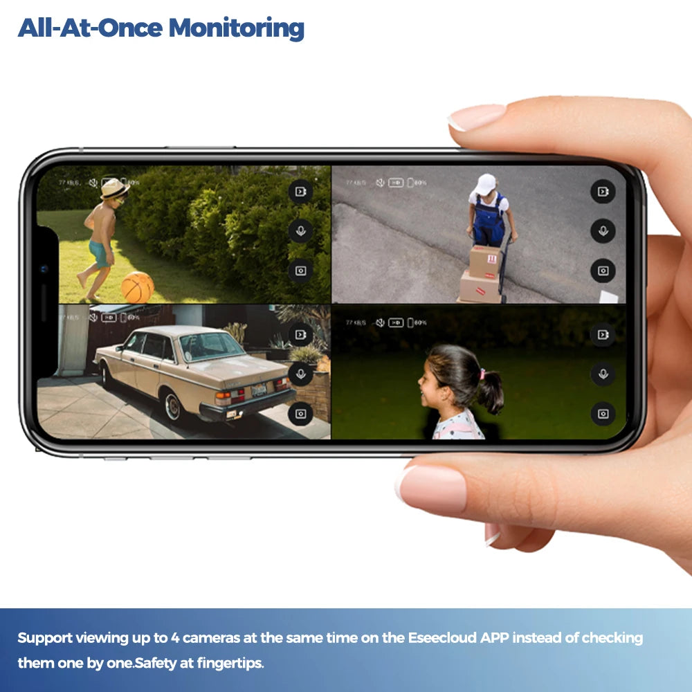 Alevio Vanjska Solarna Bežična Sigurnosna Kamera 4MP IP67