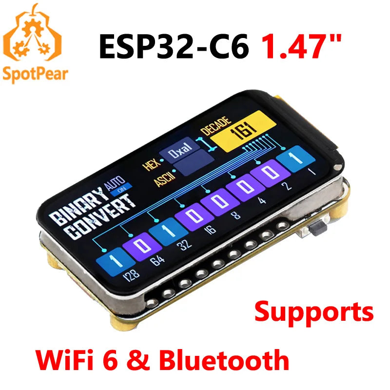 ESP32-C6 1.47-Inch Display Board - Touch Options
