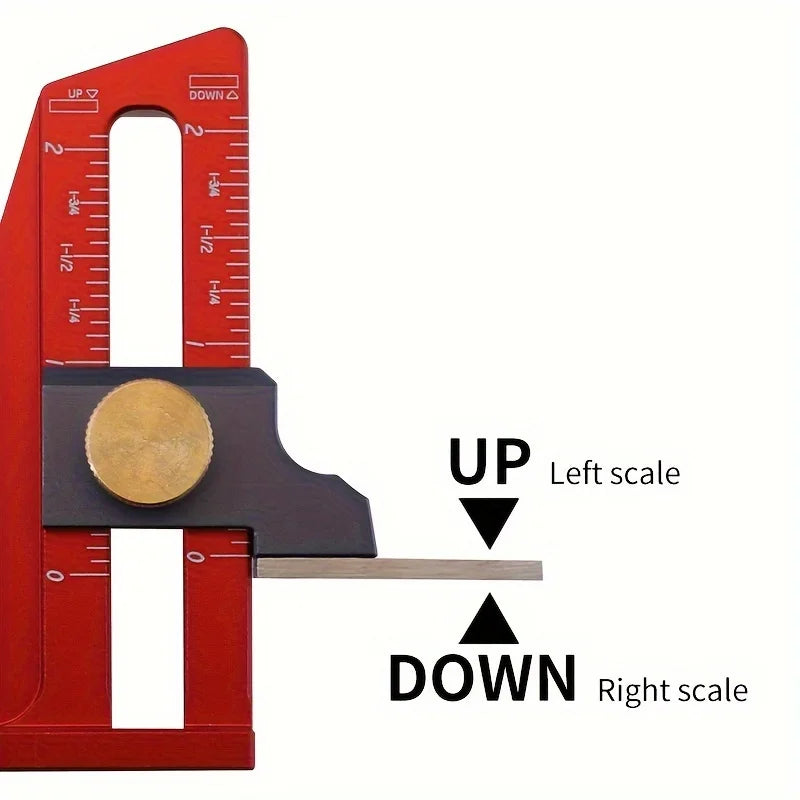 Metric Woodworking Height and Depth Gauge