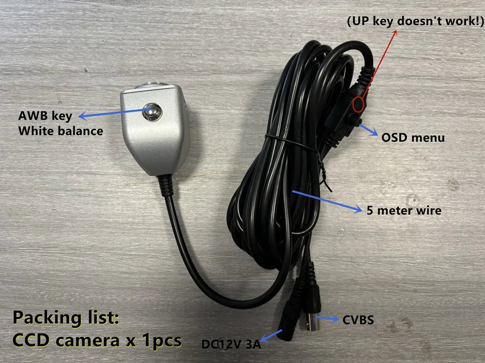 Veterinary Endoscope Camera with AWB Switch and OSD Control
