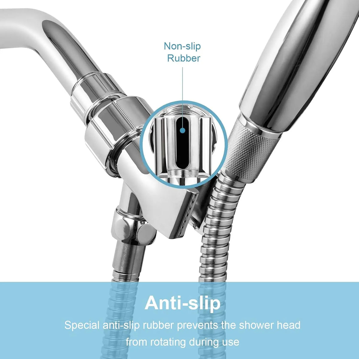 Adjustable Handheld Shower Holder, G1/2 Connection