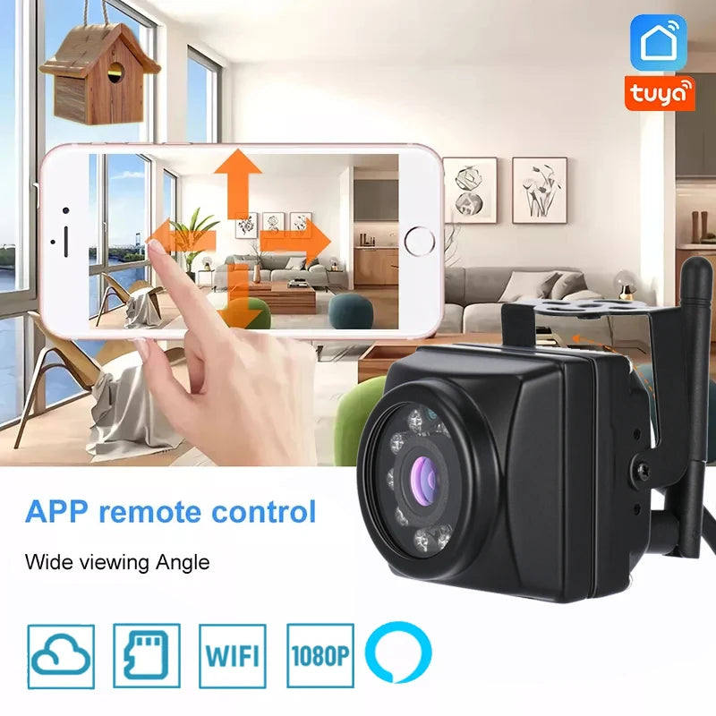 6MP Mini IR Security Camera for Indoor & Outdoor Use