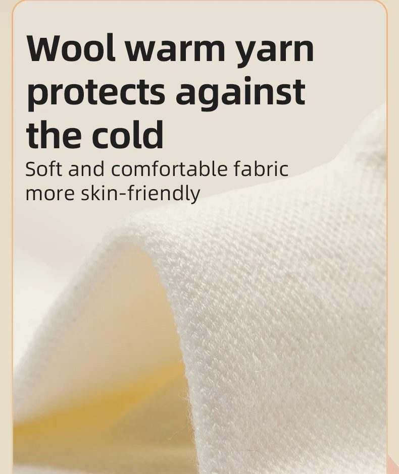 Wool Cycling Socks Moisture-Absorbing Warm Socks for Riding & Hiking