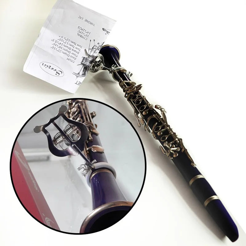 Clarinet Sheet Music Clip with Adjustable Lyre Mount