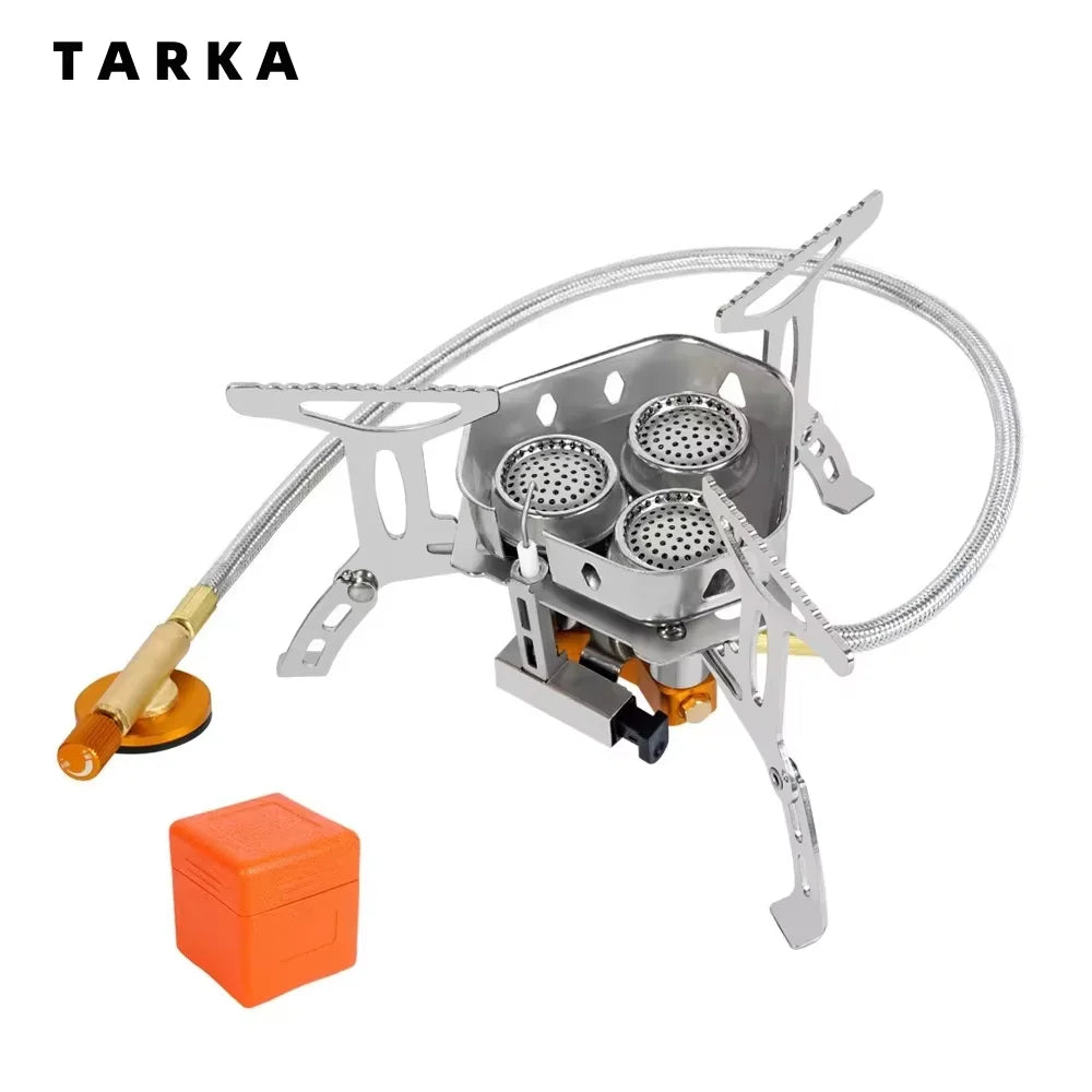 3-Head Gas Stove 5800W Folding Portable Camping Burner