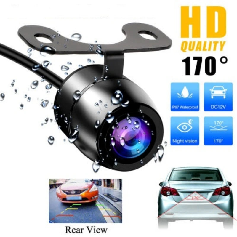 Waterproof Car Rear View Camera 12V Wide Angle Night Vision Reverse Parking CCD LED Backup Monitor Universal