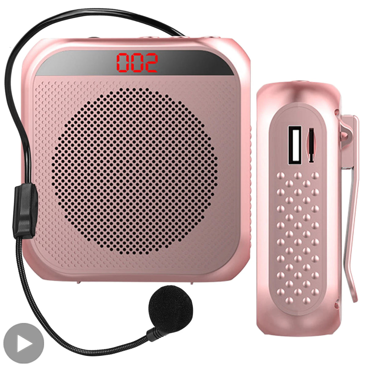 Portable Voice Amplifier with Microphone