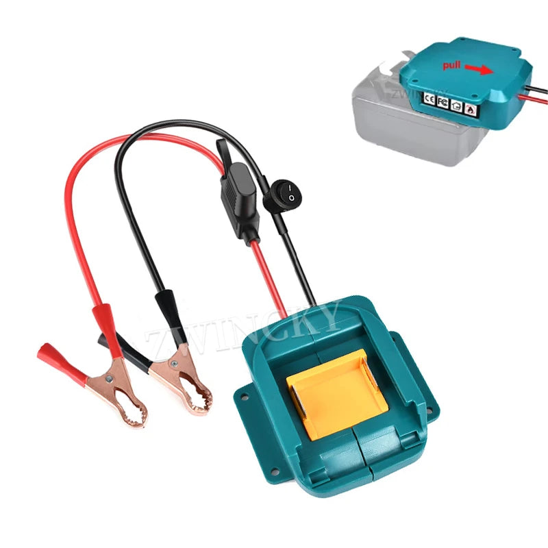 Batteriadapter med klämmor för Makita 18 V-batteripack