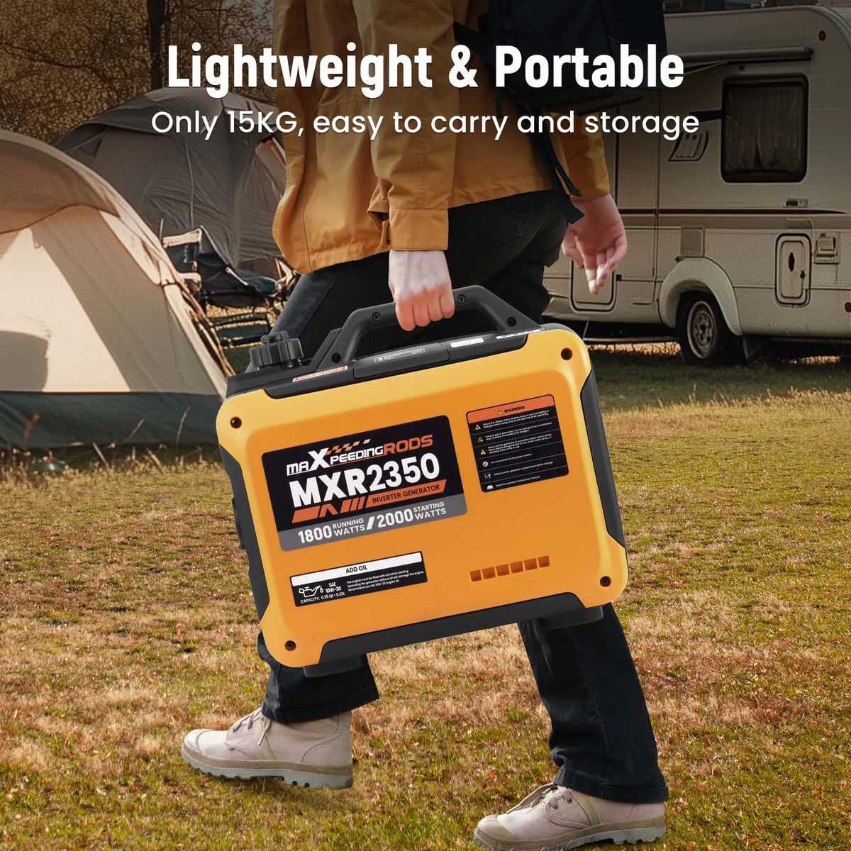 4-Stroke Portable Inverter Generator 2kW 230V with USB Port for Camping for RV