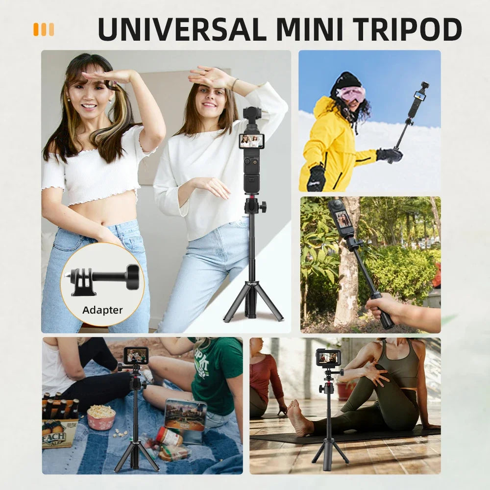 Compact Selfie Stick and Tripod for Compatible Cameras