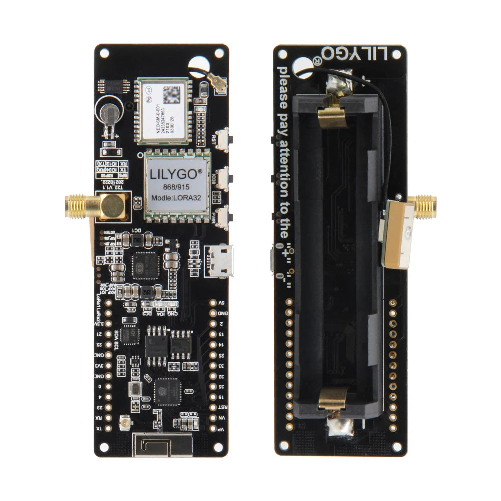 LILYGO T-Beam ESP32 LoRa GPS-utviklingskort