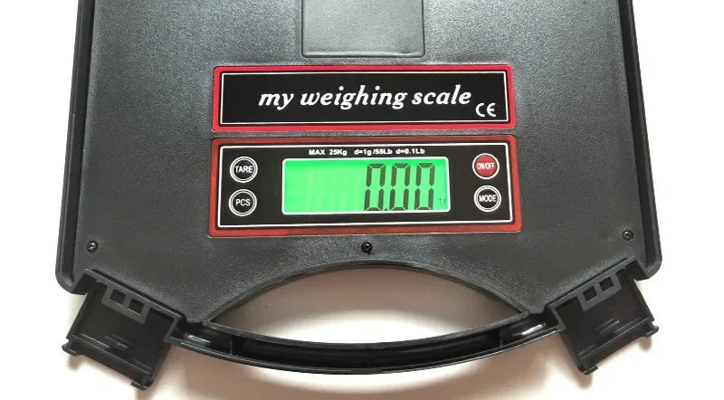 Balance stable 25 kg/1 g scale portable électronique spécialisée pour les colis express Portée kilogramme gramme alimentaire G、oz、Lb、ml、g/ml P