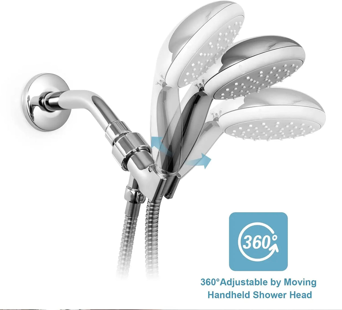 Adjustable Handheld Shower Holder, G1/2 Connection