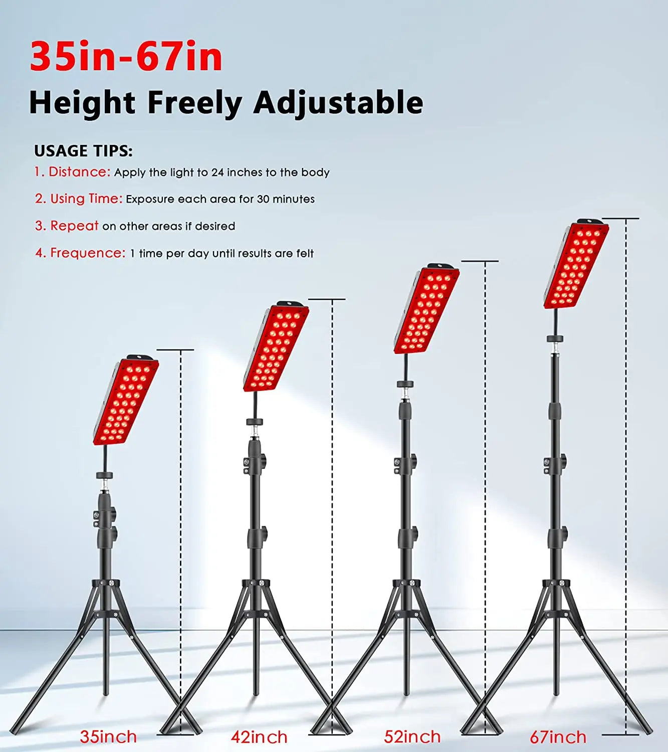 LED Red Light Healthcare Lamp For Full Body Face Near Infrared Light sauna for Joint Muscle Relieve Beauty Health Gadget