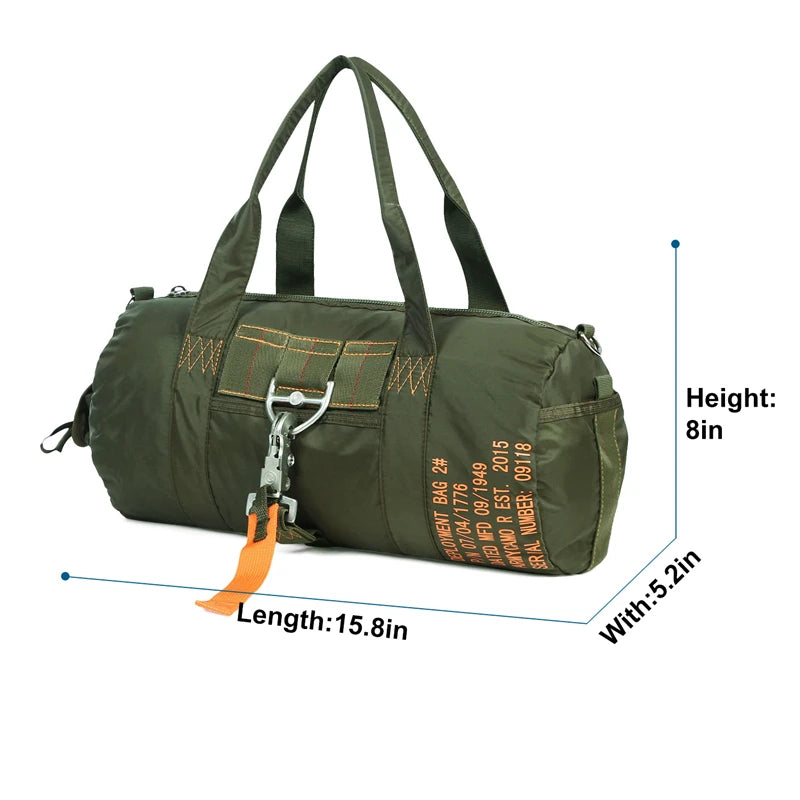 Tactical Duffle Bag Water-Resistant Nylon Travel Gear Bag