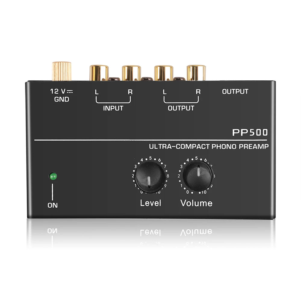 PP500 Phono Preamplifier with Level and Volume Controls