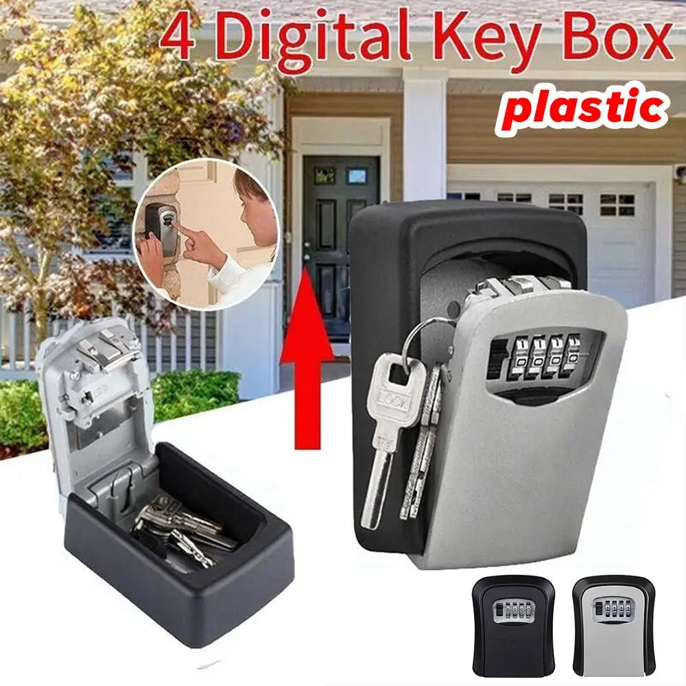 Wall-Mounted Four-Digit Key Lock Box