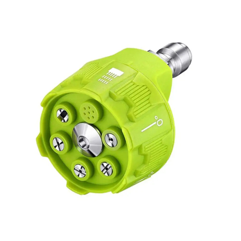 6 in 1 Quick Change-Over Nozzle 4000Psi High Pressure Washer Spray Nozzle 0 15 25 40 65 Degree Rotation Watering Nozzle