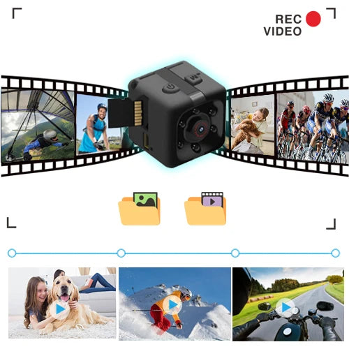 Mini 1080P Camera with Night Vision and Motion Activation