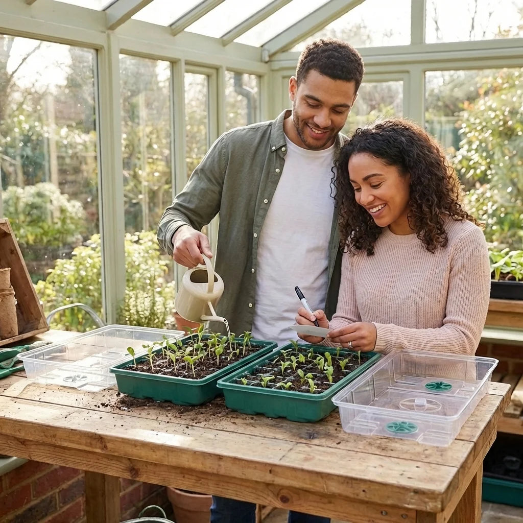 Seed-Starting Trays with Vented Humidity Domes